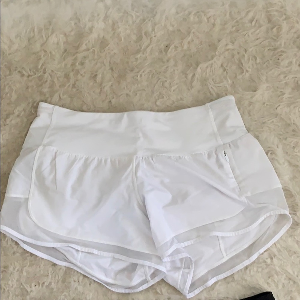 white lululemon shorts!